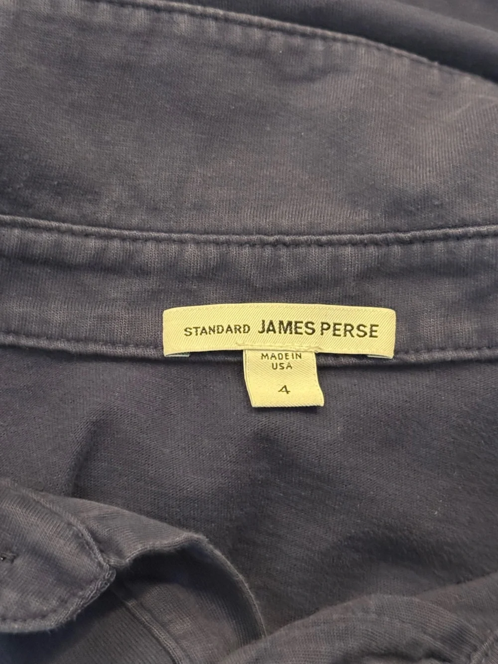 Men's James Perse Navy Polo Shirt - Picture 5 of 5